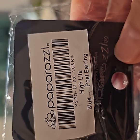 High Life Blue Post Silver Earrings Gorg 💙 SALE - Picture 4 of 4